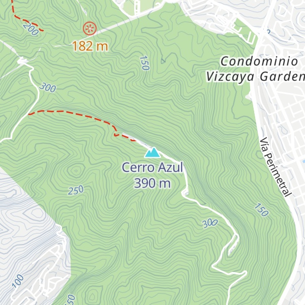 Map of Cerro Azul