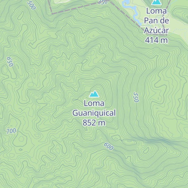 Map of Loma Guaniquical