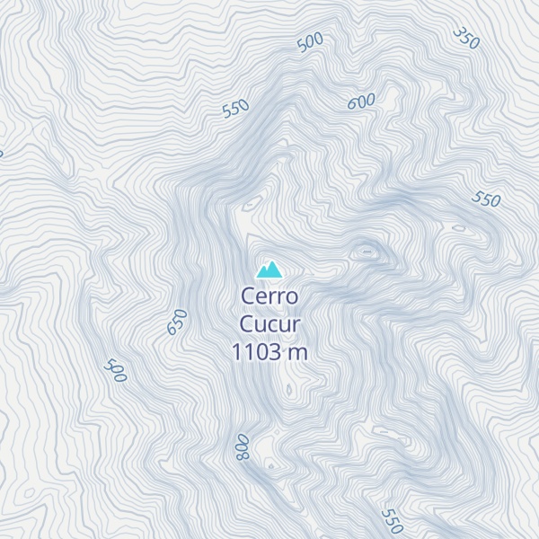 Map of Cerro Cucur