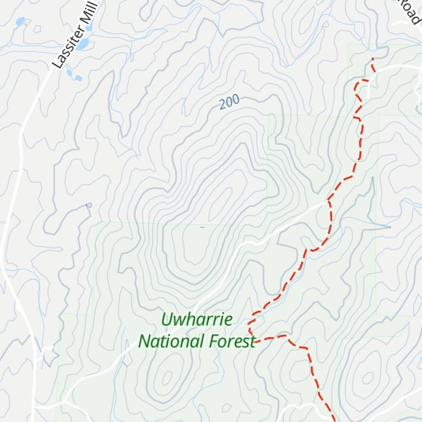 Map of Black Mountain