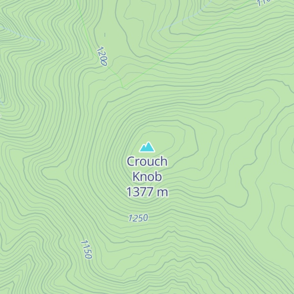 Map of Crouch Knob