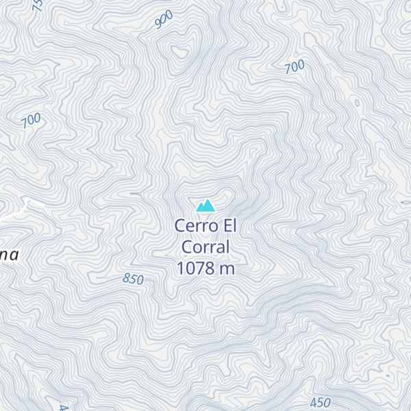 Map of Cerro El Corral