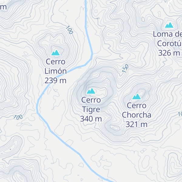 Map of Cerro Tigre