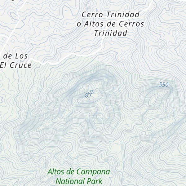 Map of Cerro Trinidad