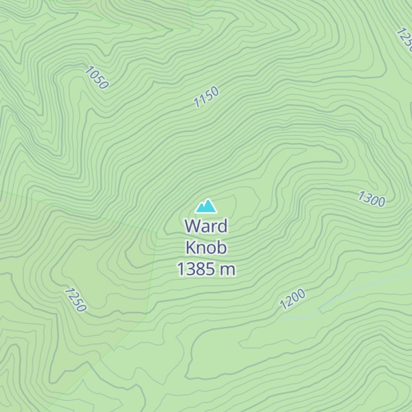Map of Ward Knob