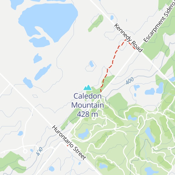 Map of Caledon Mountain