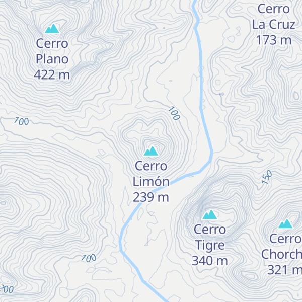 Map of Cerro Limón