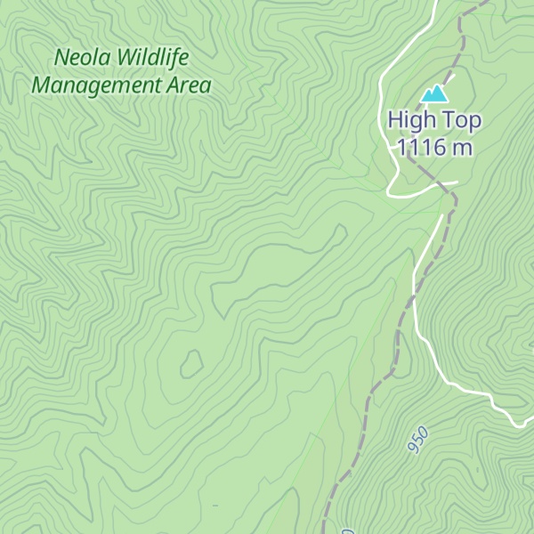 Map of Meadow Creek Mountain
