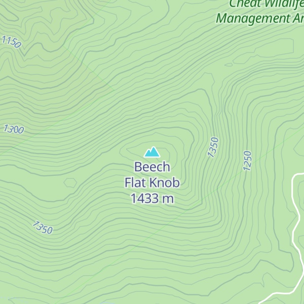 Map of Beech Flat Knob