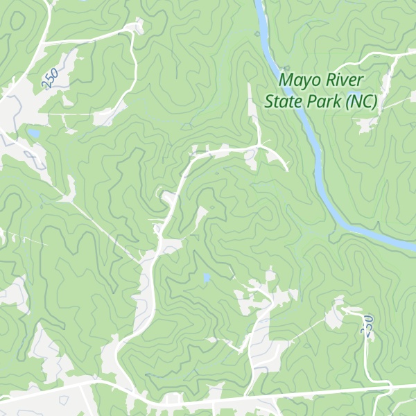 Map of Brush Mountain