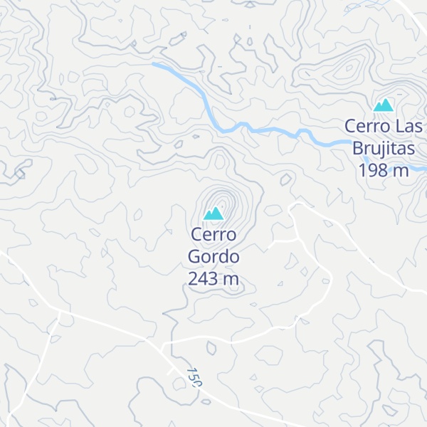 Map of Cerro Gordo