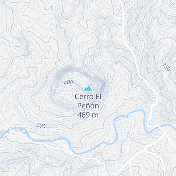 Map of Cerro El Peñón