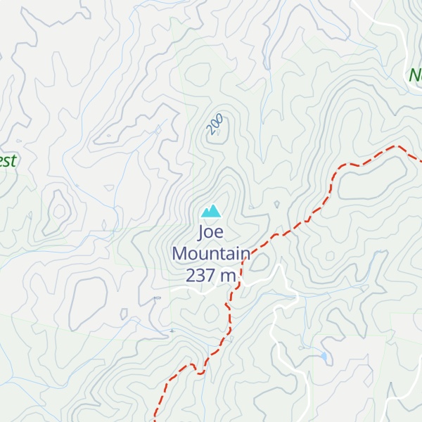 Map of Joe Mountain