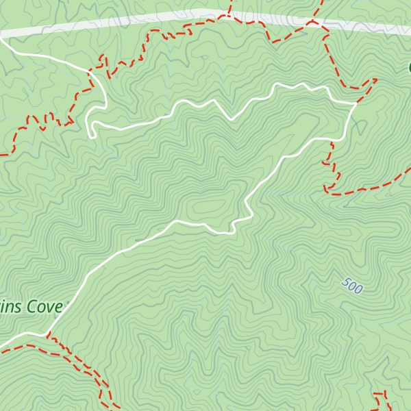 Map of Brushy Mountain