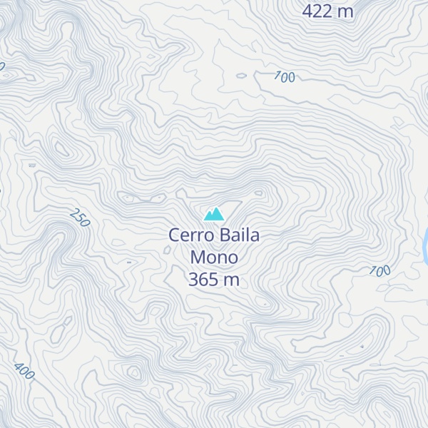 Map of Cerro Baila Mono
