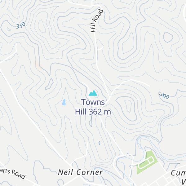 Map of Towns Hill