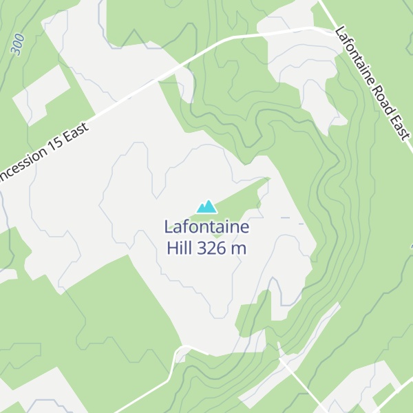 Map of Lafontaine Hill