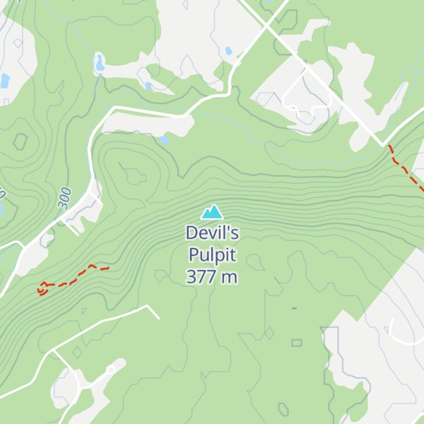 Map of Devil's Pulpit