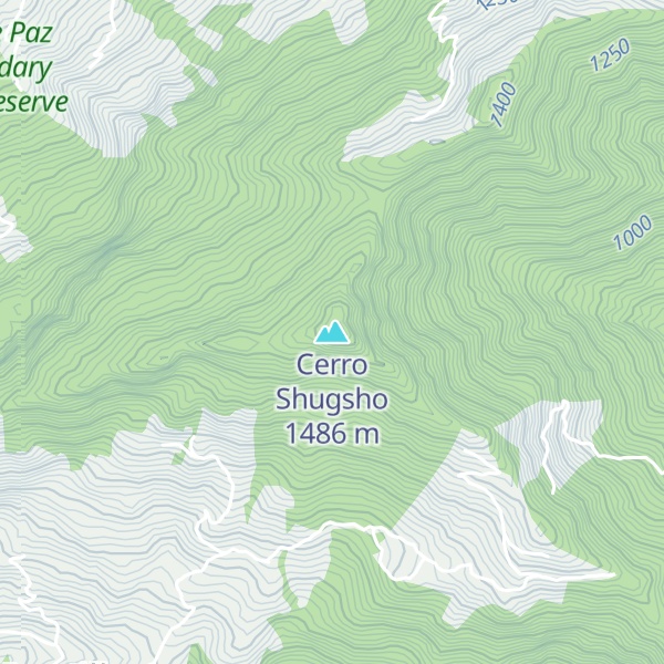 Map of Cerro Shugsho