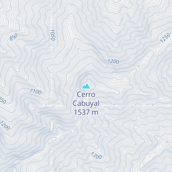 Map of Cerro Cabuyal