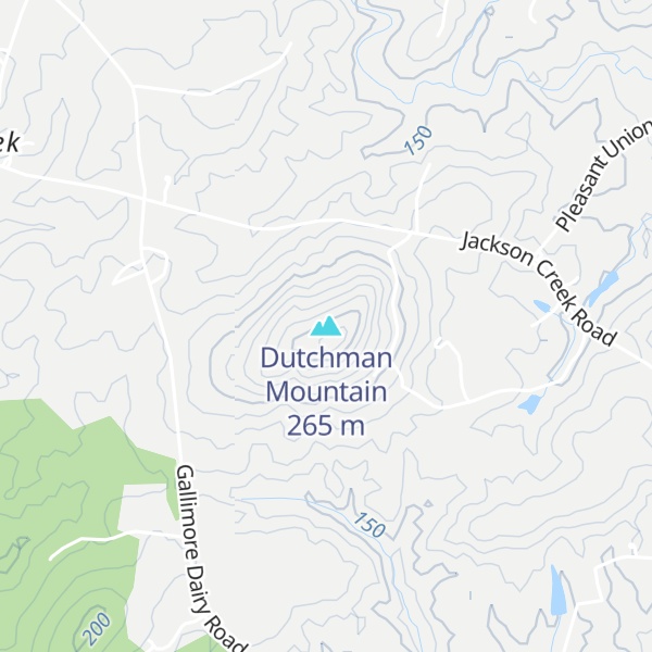 Map of Dutchman Mountain