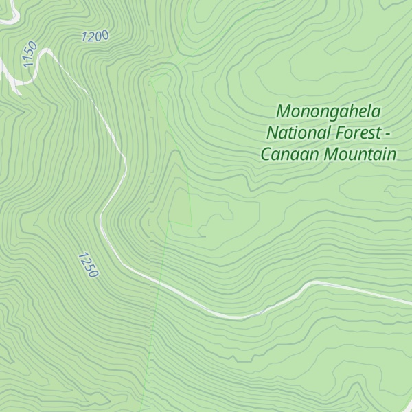 Map of Tygart Valley North