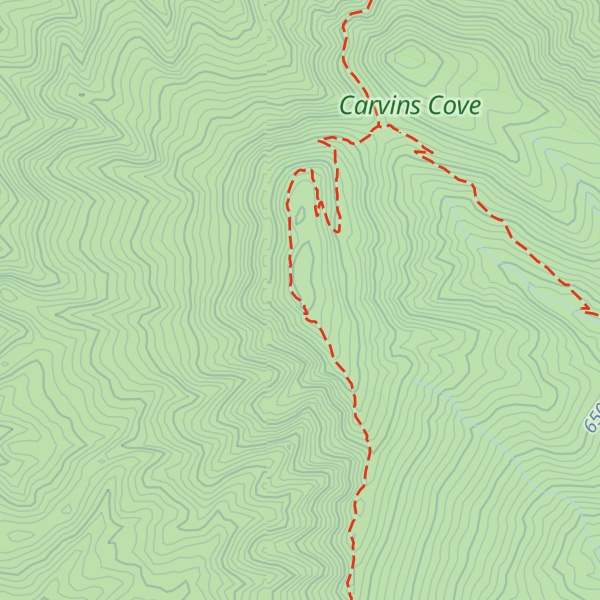 Map of Tinker Mountain