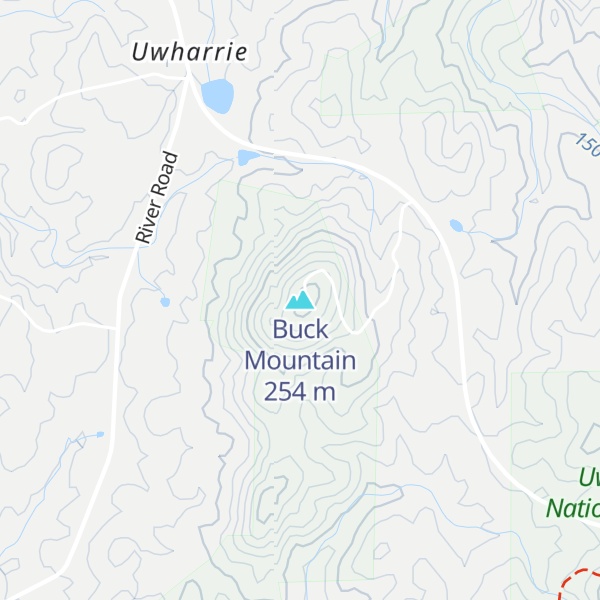 Map of Buck Mountain