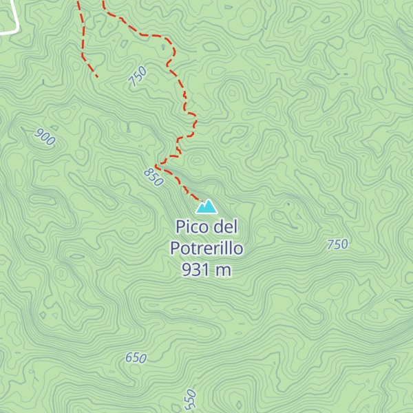 Map of Pico del Potrerillo