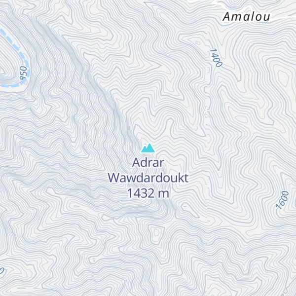Map of Adrar Wawdardoukt