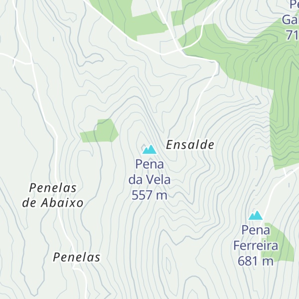 Map of Pena da Vela