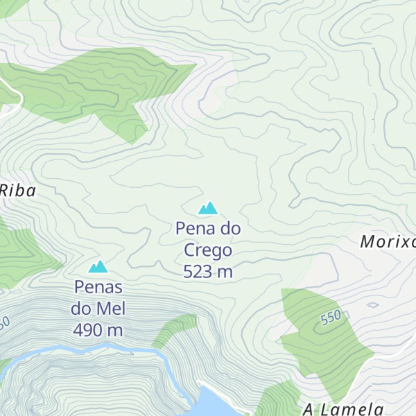Map of Pena do Crego