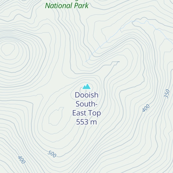 Map of Dooish South-East Top
