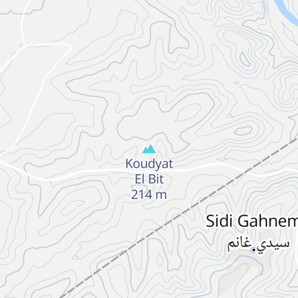 Map of Koudyat El Bit