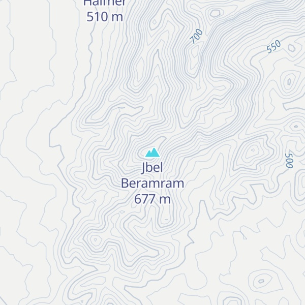 Map of Jbel Beramram