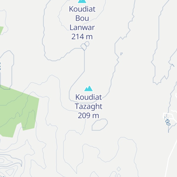 Map of Koudiat Tazaght