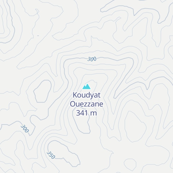 Map of Koudyat Ouezzane