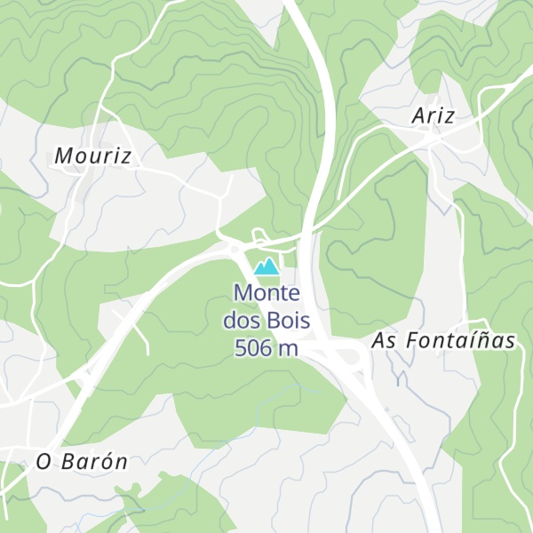 Map of Monte dos Bois