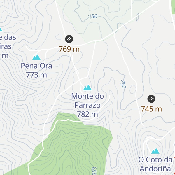 Map of Monte do Parrazo