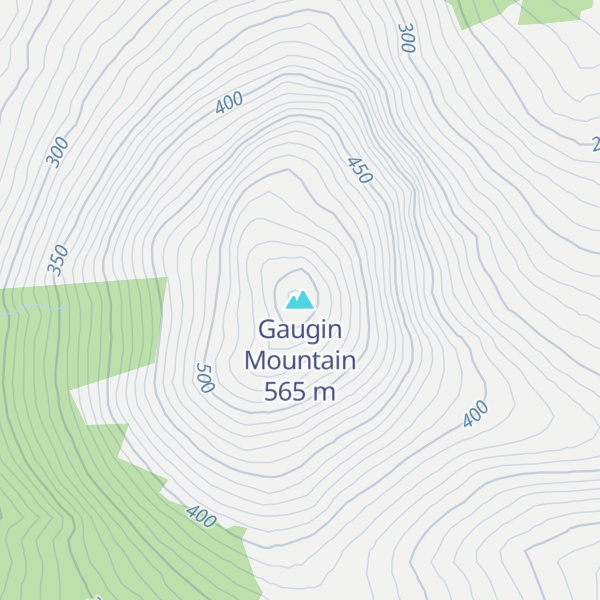 Map of Gaugin Mountain