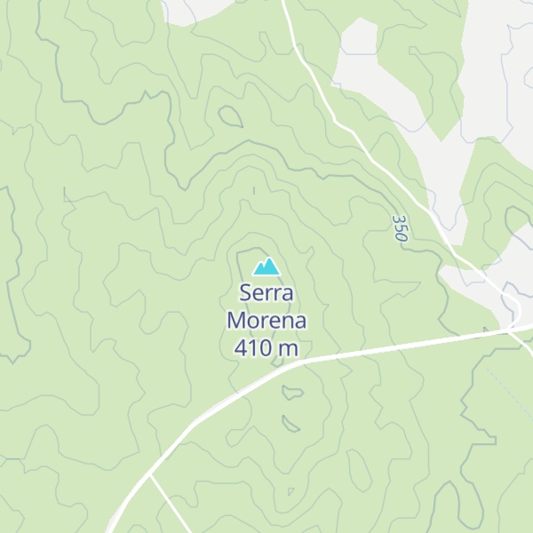 Map of Serra Morena