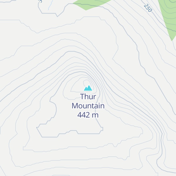 Map of Thur Mountain