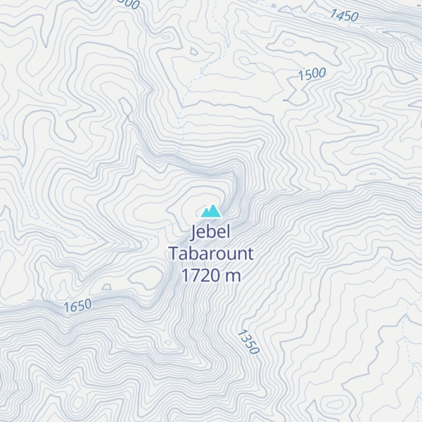 Map of Jebel Tabarount