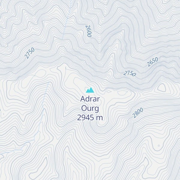 Map of Adrar Ourg