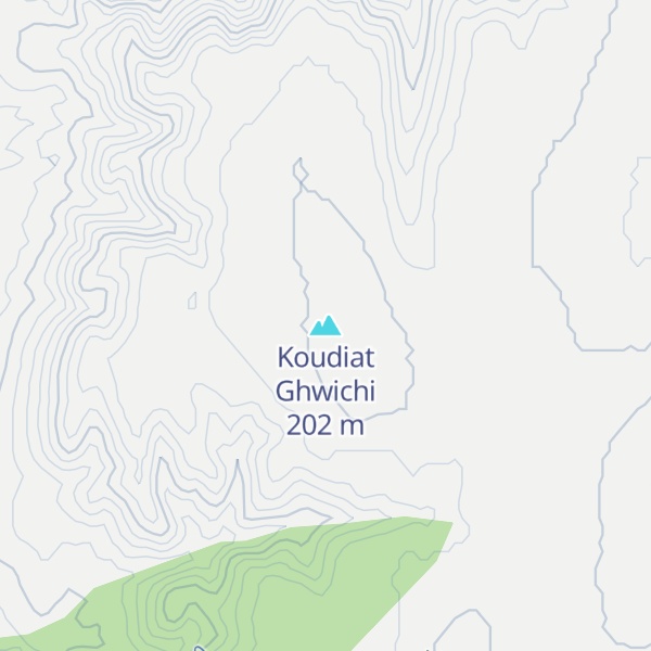 Map of Koudiat Ghwichi