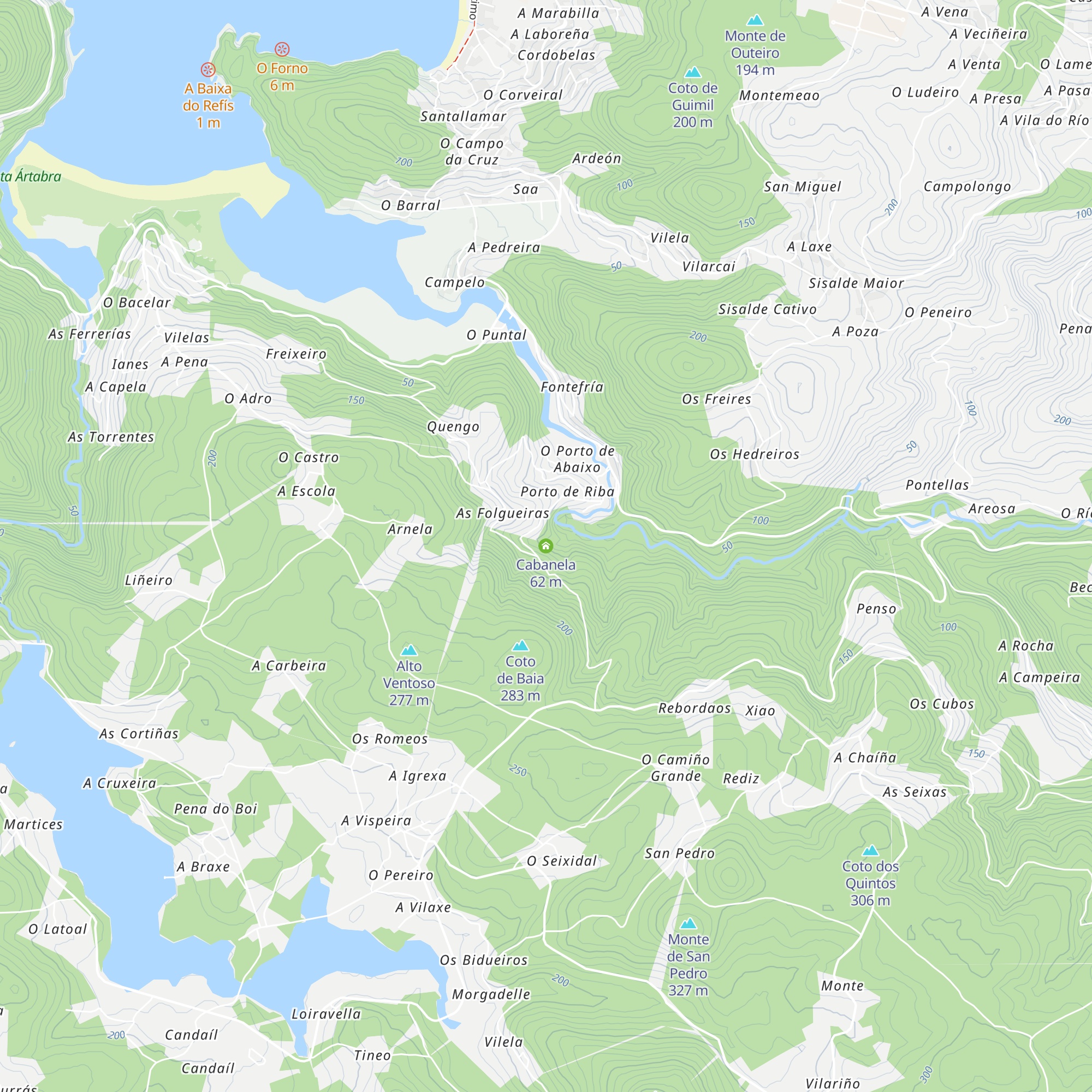 Cabanela map