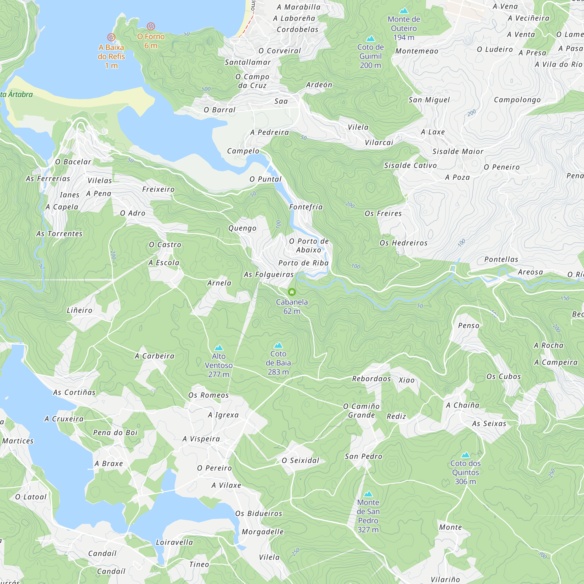 Cabanela map