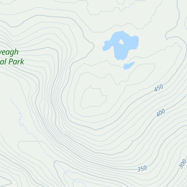Map of Staghall Mountain