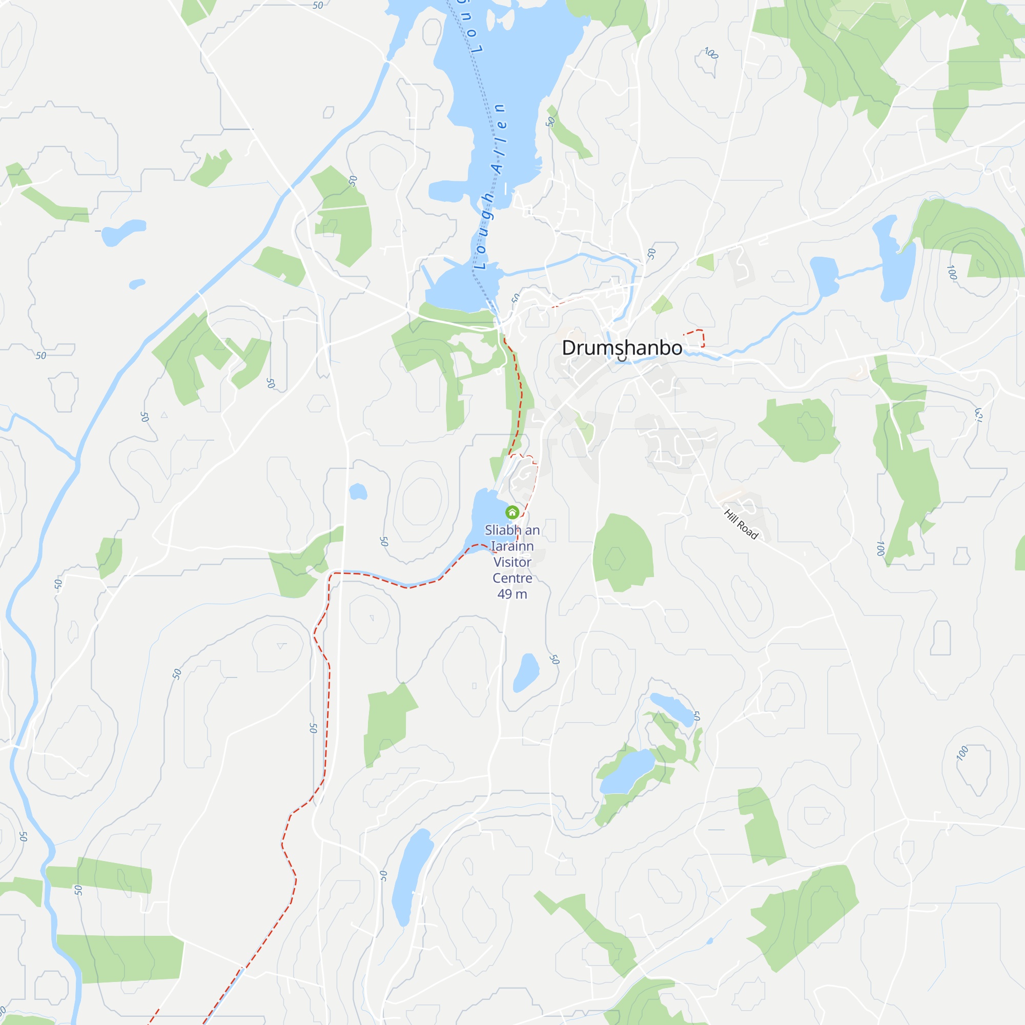 Sliabh an Iarainn Visitor Centre map