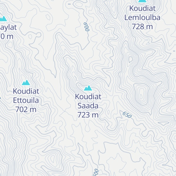 Map of Koudiat Saada